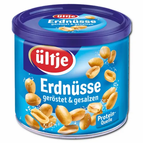 Ültje Erdnüsse geröstet und gesalzen 180g - Nüsse & Nussmischungen, perfekte Snack-Option, vegan und voller Geschmack für jeden Anlass.