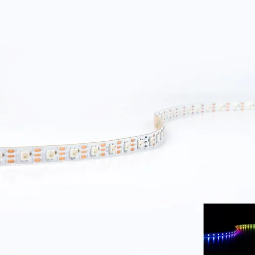 Digitaler LED-Streifen WS2812B RGB 12V - 5M adressierbar - Lichtschläuche & -ketten, individuell steuerbare RGB-LEDs für kreative Lichtgestaltung in Innenräumen, ideal für Bars, Cafés und Ausstellungen.