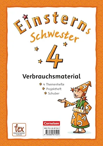 Einsterns Schwester - Sprache und Lesen - Neubearbeitung: 4. Schuljahr - Themenhefte 1-4 und Projektheft mit Schuber: Verbrauchsmaterial (Einsterns ... und Lesen - Ausgabe 2015, 4. Schuljahr)