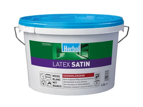 Herbol Latex Satin seidenglänzend 2,5 l weiß