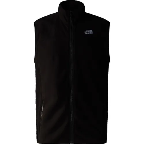 The North Face Fleeceweste 100 Glacier für Herren - Herren-Westen mit klassischer Label-Stickerei, atmungsaktiv, schnell trocknend und ideal für aktive Outdoor-Aktivitäten wie Wandern.