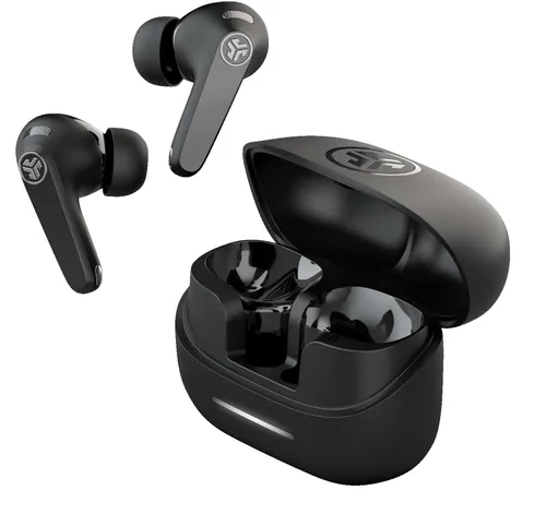 JLab Audio JBuds Pods ANC TWS Earbuds - Blk - Kabellose ANC Ohrhörer mit kristallklarem Sound und bis zu 30 Stunden Akkulaufzeit, perfekt für Musikliebhaber und unterwegs.