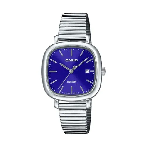 CASIO TIMELESS COLLECTION LTP-B166D-2AVEF Quarzuhr - Elegante Damenuhr mit analogem Zifferblatt und Edelstahlarmband, wasserdicht bis 5 bar – perfekt für jeden Anlass.