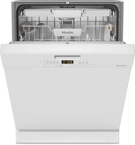 Miele Unterbaugeschirrspüler G 5611 SCU Active - 14 Maßgedecke - Unterbaugeschirrspüler mit 14 Maßgedecken und Energieeffizienzklasse A. Genießen Sie leisen Betrieb mit nur 45 dB(A) und vielseitige Programme für perfekte Reinigung.