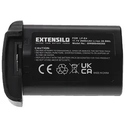 EXTENSILO 1x Akku kompatibel mit Canon EOS 1D X, 1Ds Mark III, 1D Mark III, 1D Mark IV, 1D X Mark 2 Kamera (2600 mAh, 11,1 V, Li-Ion)