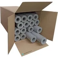 Scorprotect Graue PE Rohrisolierung Angeschlitzt 42 x 25 x 1 Meter - Hochwertige PE Rohrisolierung für Heizungs- und Sanitäranlagen, einfach zu verarbeiten und energieeffizient. Minimiert Wärmeverluste und unterstützt effiziente Energieverwendung.