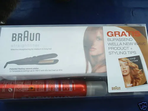 Braun Haarglätter ES 1 - Onpack mit Wela Smooth it