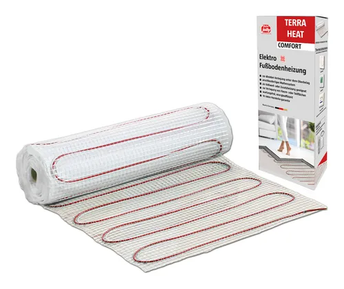 Jollytherm Terraheat Comfort Elektro Fußbodenheizung / Größe 10 x 0,5 m / Heizleistung ca. 900 W / Verbrauch 0,6 kWh - 00036