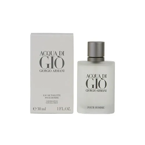 Armani Acqua di Gio Homme 30 ml Eau de Toilette Spray - Frischer Duft in praktischer Reisegröße, ideal für unterwegs. Perfekt für Damen, die Eleganz und Stil lieben.