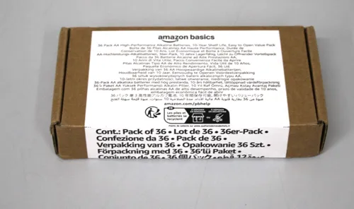 Pack 36er Amazon Basics AA-Alkali-Hochleistungsbatterien,1,5 V NEU