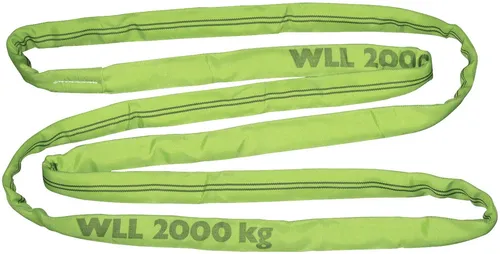 KERBL Rundschlinge Länge 1,5 m, Zugkraft direkt 2,0 t, grün, doppelt ummantelt, 37723 000000000001054881