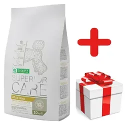 NATURES PROTECTION Superior Care Small Mini White Dogs Adult 10kg - Hundefutter für erwachsene Hunde kleiner Rassen (1-10 kg) mit weißem Haar, fördert gesunde Haut und glänzendes Fell.