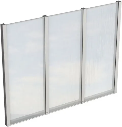 Carport-Seitenwand SKANHOLZ, schiefergrau, 243x200cm - Außenanbau, robuste Seitenwand aus Konstruktionsvollholz mit 10 mm Polycarbonat für optimale Wetterbeständigkeit und langlebigen Schutz.