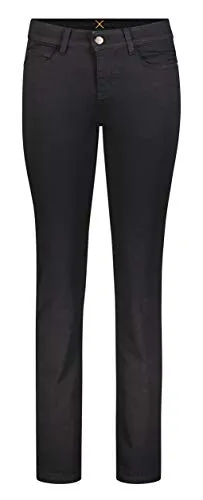 MAC Damen Straight Leg Jeanshose Dream - Schwarz (Black D999), W42/L34 - Stylische Straight Leg Jeans für Damen mit hohem Stretchanteil, der optimale Bewegungsfreiheit bietet und perfekt für jeden Anlass ist.