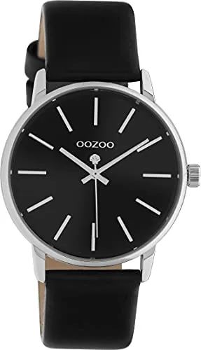 Oozoo Timepieces Damen Uhr C10724 - Elegante Armbanduhr für Damen mit 18mm Lederarmband, gehärtetem Mineralglas und japanischem Quarzwerk. Perfekt für jeden Anlass und kommt in hochwertiger Geschenkbox.