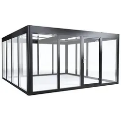 SunElements Gewächshaus SunGarden Infinity, AC Klar - Garten-Zubehör für wärmeliebende Pflanzen, lichtdurchflutet mit 6 mm klarem Acrylglas und integrierter Dachentlüftung für optimales Raumklima.