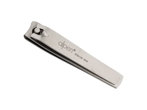 Alpen Nagelknipser Alpen Nagelknipser aus rostfreiem Stahl, 2-tlg., inklusive Lederetui, 8 cm
