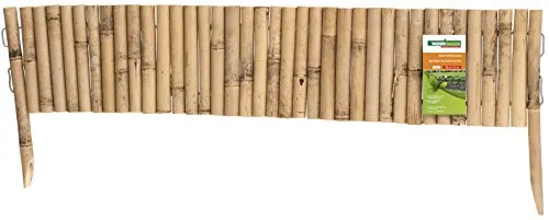 Beeteinfassung Bambus flexibel 100x20/35cm - Beeteinfassung aus Bambus, ideal zur dekorativen Abgrenzung von runden und eckigen Blumen- und Gemüsebeeten.