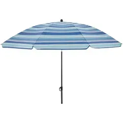 Doppler Sonnenschirm – Höhenverstellbar und wetterbeständig - Runder Sonnenschirm in Anthrazit, Blau, Hellblau und Dunkelblau, 160x160 cm, idealer Sonnen- & Sichtschutz für Garten und Terrasse.