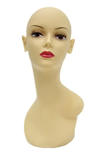 Dekokopf, Mannequin, Perückenkopf, heller Teint PQ617