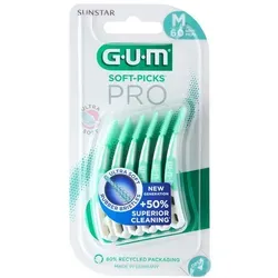 GUM SOFT-PICKS PRO Interdentalbürsten Medium - Arzneimittel zur effektiven Zahnzwischenraumreinigung, ultraweiche Filamente für empfindliche Zähne, ideal für die tägliche Anwendung und schwer erreichbare Stellen.