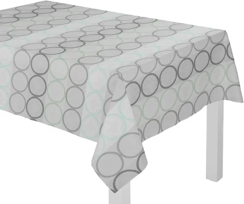 Wirth Tischdecke "ZIRBELLO" Gr. 2, grün (mint), 120cm x 120cm - Die stilvolle Tischdecke ZIRBELLO bringt frischen Charme in Ihr Zuhause! Aus hochwertigem Baumwoll-Polyester-Mix gefertigt, ideal für jeden Anlass. Kombinierbar mit weiteren Artikeln der ZIRBELLO-Serie.
