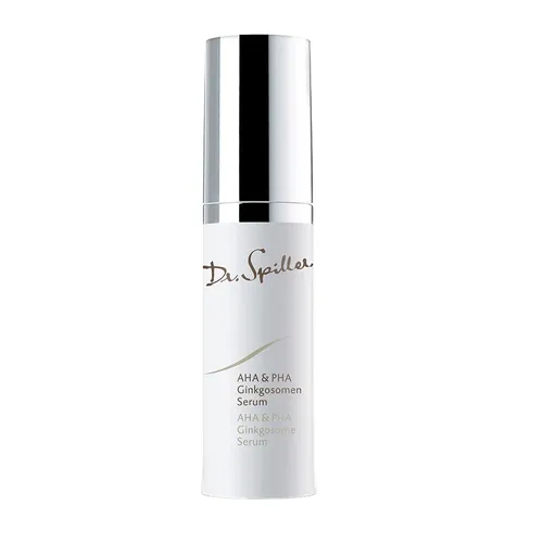 Dr. Spiller AHA & PHA Ginkgosomen Serum 30ml - Hochwirksames Serum zur Aktivierung der Hauterneuerung. Mit leichter Textur für ein klares, glattes Hautgefühl. Ideal zur Unterstützung der täglichen Pflege und Verbesserung des Hautbildes.