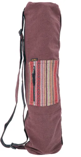 Boho Yogamatten-Tasche, Yogatasche aus Nepal - braun - 70*24*14*14 cm