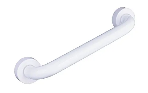 Haltegriff Sam S, weiß, Aluminium – Sicherer Halt für Ihr Badezimmer - Behinderten-Bedarf – TÜV-geprüfter Haltegriff aus Aluminium, ideal für mehr Sicherheit beim Ein- und Aussteigen in Badewanne oder Dusche, auch ohne Bohren montierbar.