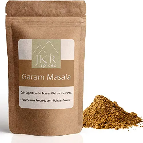 JKR Spices Garam Masala Gewürzmischung | aromatisches, indisches Gewürz - Masahla Garam | Ideal für orientalische Gerichte | 100% natürliche Zutaten in Spitzenqualität - 250g