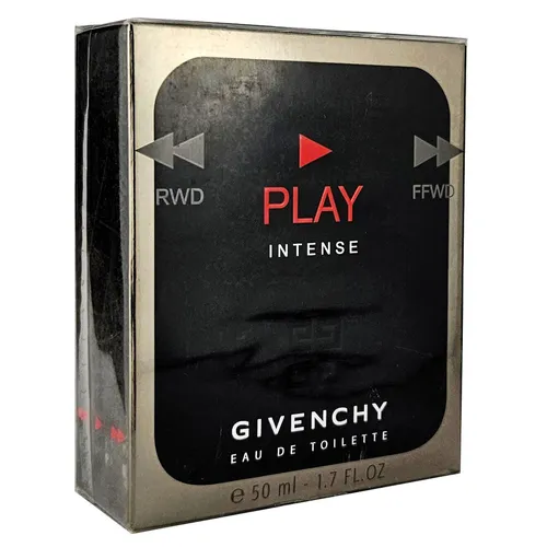 GIVENCHY Play Intense Pour Homme Eau de Toilette - Vintage - Herrenparfüm mit intensiven, maskulinen Noten, ideal für den selbstbewussten Mann, der einen bleibenden Eindruck hinterlassen möchte.