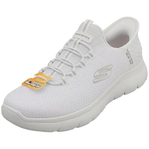 Skechers Summits Sneaker Herren - Weiß, Größe 41 1/2 - Bequeme Sneaker mit Slip-Ins Fersenpanel und atmungsaktivem Mesh, ideal für den Alltag; ausgestattet mit Air-Cooled Memory Foam für maximalen Komfort.