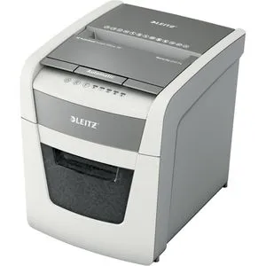 Leitz Aktenvernichter IQ Small Office 50 - Partikelschnitt 4 x 28mm, vollautomatisch für bis zu 50 Blatt, leise mit nur 58 dB und Anti-Papierstau-Technologie