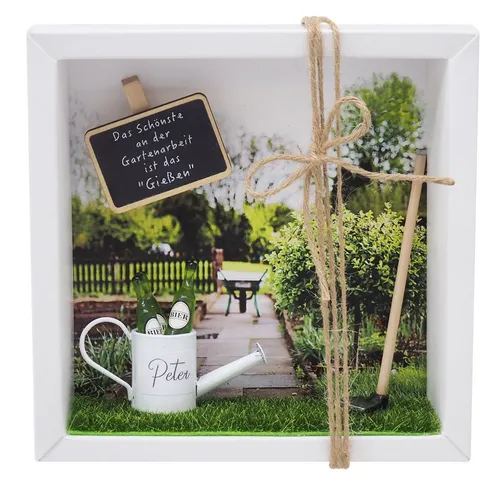 ZauberDeko Geschenkbox Geldgeschenk Personalisiert Vatertag Garten Bier Gutschein Garten