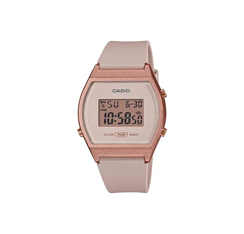 Casio Women's Watch LW-204-4AEF - Armbanduhren für Damen mit stilvollem roségoldenem Gehäuse und vielseitigen Funktionen wie Kalender, Stoppuhr und Alarm - ideal für jeden Anlass.