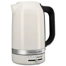KitchenAid Wasserkocher 5KEK1701 - Porcelain White - Wasserkocher mit 1,7 Litern und Temperaturregelung für perfekten Tee. Elegantes Design und praktische Kabelaufwicklung sorgen für Ordnung und Stil in Ihrer Küche.