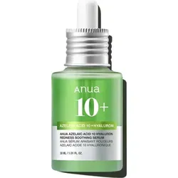 Anua Azelaic Acid 10+ Hyaluron Serum - Gesichtscreme für empfindliche Haut, beruhigt Rötungen und spendet intensive Feuchtigkeit durch 10 % Azelainsäure und Hyaluronsäure.