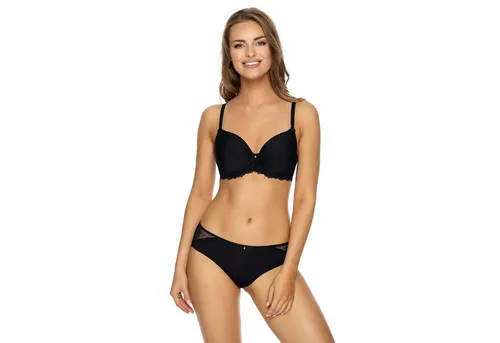 Viania Bügel-BH 204461 (1-tlg) Bügel-BH Leni T-Shirt BH vorgeformte Spacercups Farbe Schwarz