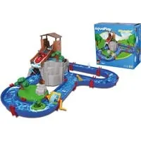 AquaPlay Adventureland - Interaktive Wasserbahn mit Berg und Turm, fördert spielerisches Lernen für Kinder ab 3 Jahren
