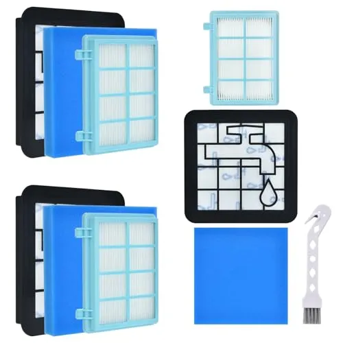 FC9331/09 Filter Ersatzteile für Philips Bodenstaubsauger FC8010/02, FC9332/09,FC9329,FC9555,FC9333,FC9330 Ersatzfilter Beutelloser Staubsaugerfilter Zubehör für PowerPro Compact Cyclone 5