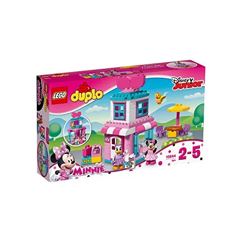 LEGO DUPLO 10844 - Minnies Boutique - Bauklötze & Bausteine, fördert spielerisch die Baufertigkeiten von Kleinkindern mit Disney-Charakteren und einem detailreichen zweigeschossigen Gebäude.
