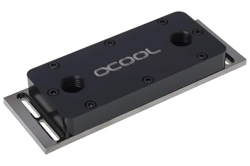 Alphacool D-RAM Cooler X4 Universal Acetal Black Nickel - WaKü RAM Kühlung für optimierte Leistung und Langlebigkeit, mit elegantem Acetal-Design und edlem Schwarz-Nickel-Finish.