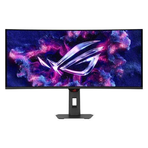 ASUS ROG Strix XG34WCDG 34 Zoll Gaming Monitor - Ultrawide QD-OLED Monitor mit 3440x1440 Auflösung, 175Hz Bildwiederholrate und G-Sync Unterstützung für flüssiges Gaming ohne Bildrisse.