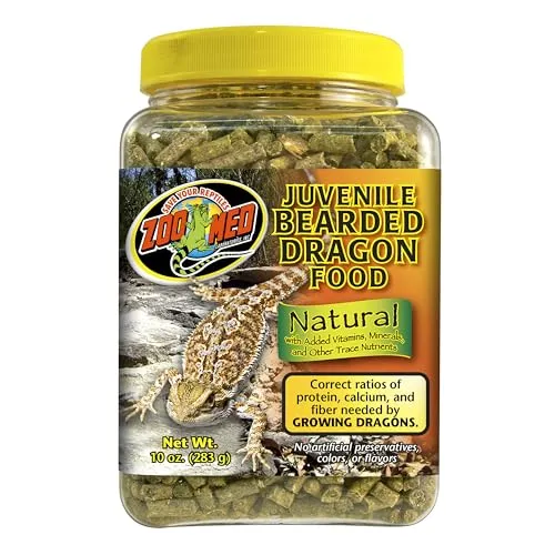 Zoo Med Natural Juvenile Bearded Dragon Food 283g, Futterpellets für Bartagamen