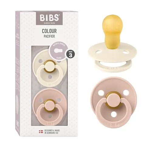 BIBS Colour Symmetrical 18+ months Schnuller Ivory / Blush 2 St.