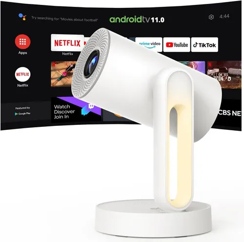 ETOE Starfish Touch-Nachtlicht LCD-Beamer - Business-Beamer mit 3000:1 Kontrast, 1280×720 px Auflösung und automatischer Trapezkorrektur – ideal für Heimkino und Präsentationen.