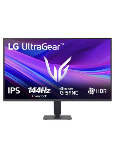 LG 27G411A UltraGear™ 27 Zoll Gaming-Monitor - 27 Zoll IPS Gaming-Monitor mit Full-HD (1920 x 1080 px) und 144 Hz für flüssige Action. Schnelle 5 ms Reaktionszeit und HDR10-Unterstützung sorgen für ein intensives Spielerlebnis.