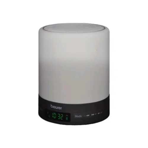 BEURER Tageslichtwecker WL 50 - Weiß, digitaler Wecker mit 3-Stufen-Helligkeit, Bluetooth und Musikwiedergabe für sanftes Aufwachen