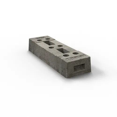 Schake Bauzaunfuß aus Beton - Stabil und vielseitig einsetzbar - Sonstiges. Robuster Bauzaunfuß mit 6 Löchern (Ø 42 mm) für einfache Montage und hohe Stabilität, ideal für Baustellen und Events.
