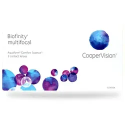 CooperVision Biofinity Multifocal D - Gleitsichtlinsen (3er Pack) - Kontaktlinsen für Alterssichtigkeit, Premium-Qualität mit innovativem Design für klare Sicht in allen Entfernungen und höchsten Tragekomfort.